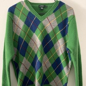 J Crew 90’s Argyle Sweater
